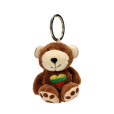 Teddy Bear Keychain with Lithuanian flag heart